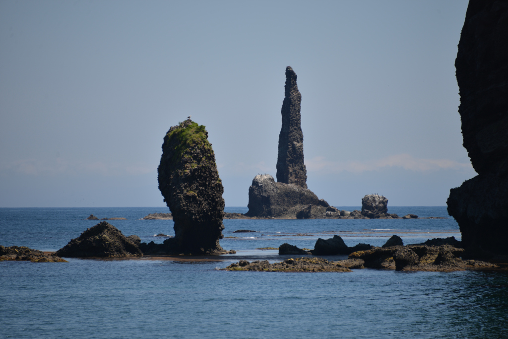 　積丹の奇岩