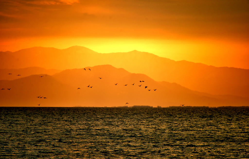 琵琶湖夕景