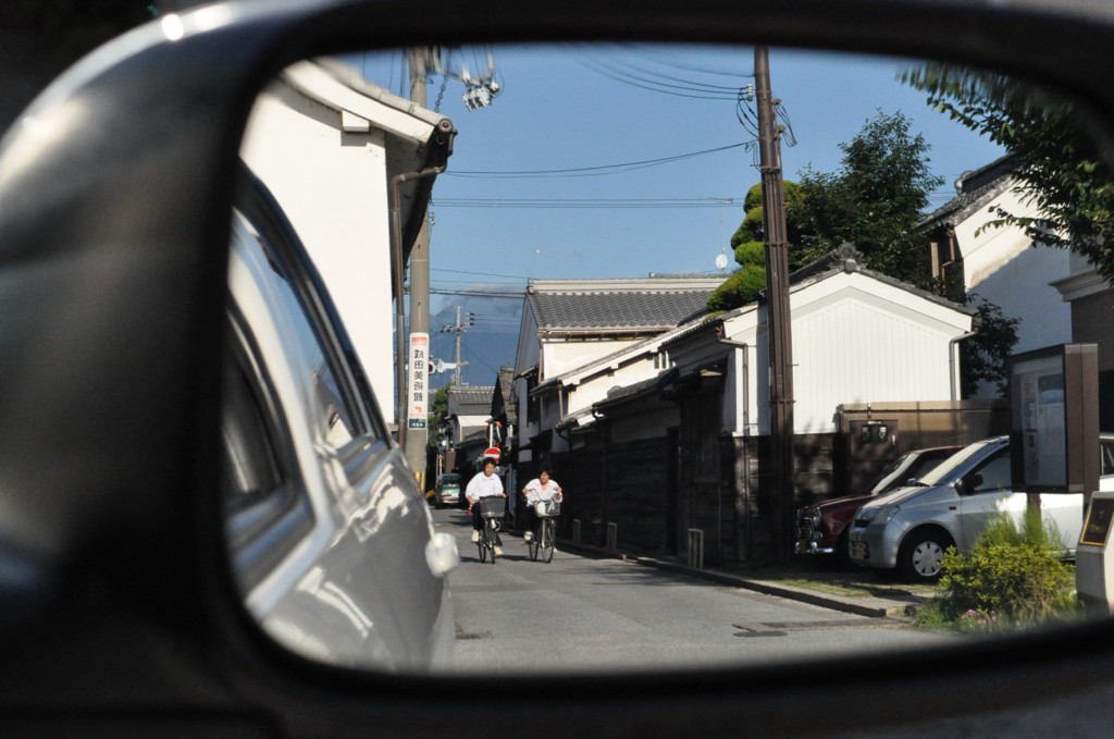 サイドミラーの景色