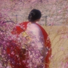 後ろ姿花