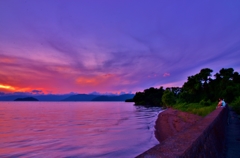 夕景に魅せられて