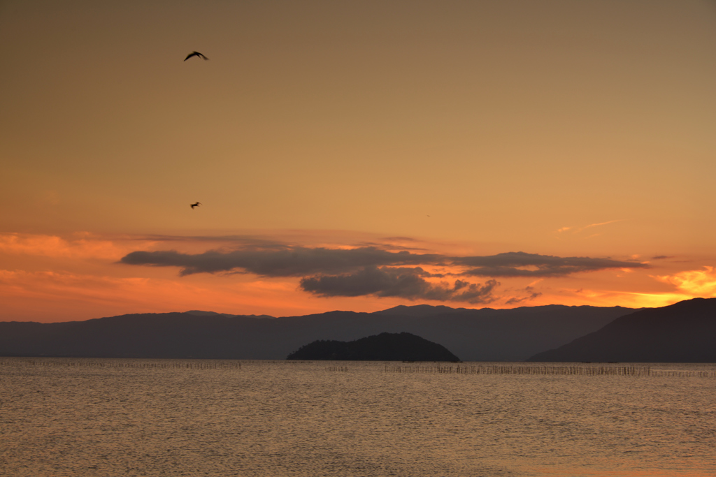 湖北夕照