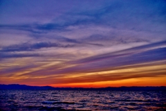 琵琶湖春夕景