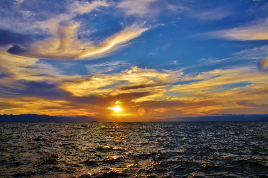 Lake Biwa Summer sunset