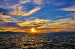 Lake Biwa Summer sunset