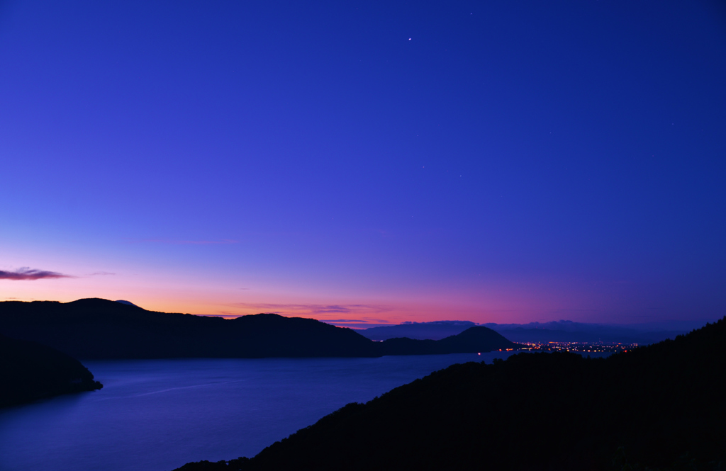 Magic Hour morning of Lake Biwa