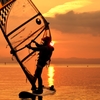 Sprint of the setting sun