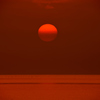 夕日の惑星