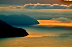 奥琵琶湖の朝彩