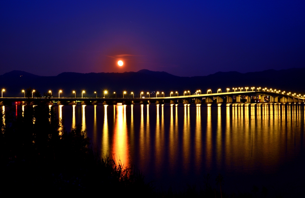 Biwakoohashi night view  3-1