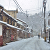 彦根城下雪光景