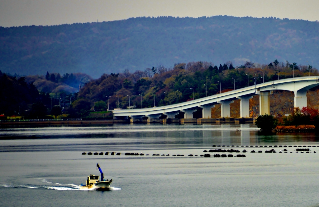 能登島大橋寸景