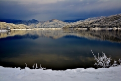 冬の鏡湖