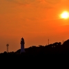 潮岬灯台の夕日