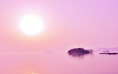 Lake of pink fantasy