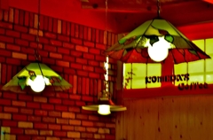 喫茶店の照明