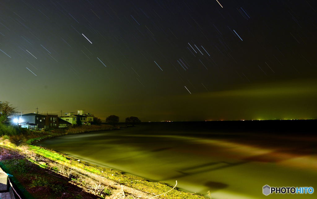 星夜の湖