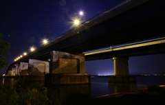 月夜の琵琶湖大橋　4-3