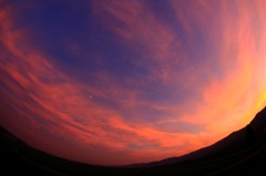 夏の夕日　１