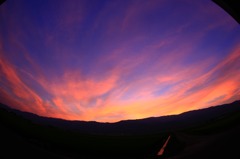 夏の夕日　２
