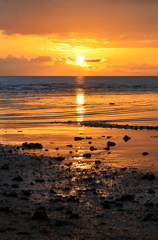 Sunset in the Ariake Sea
