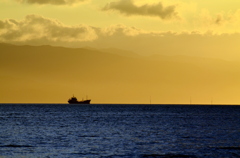 Sunset in the Ariake Sea
