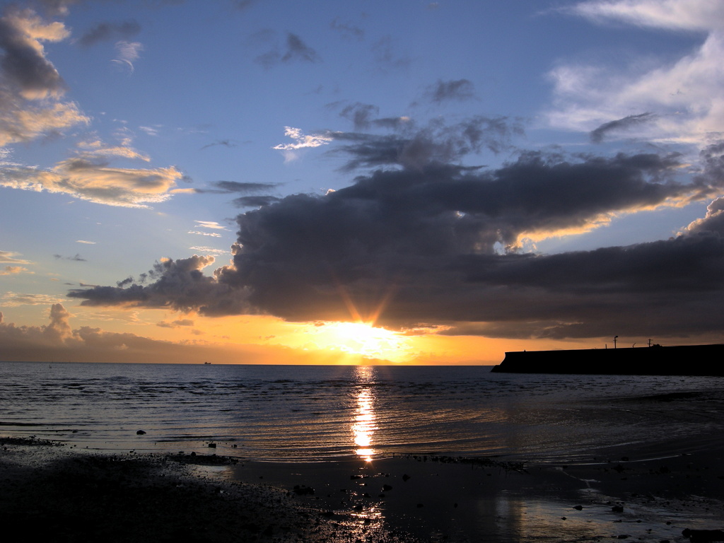 Sunset in the Ariake Sea