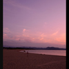 夕暮れの海岸線
