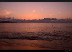 海辺の夕景