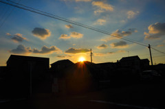沈む夕日