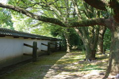 細川行部邸の塀