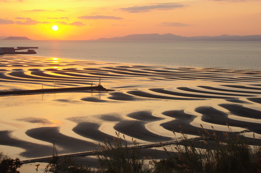 宇土・御輿来海岸（黄昏）