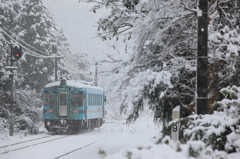 雪の東雲発車