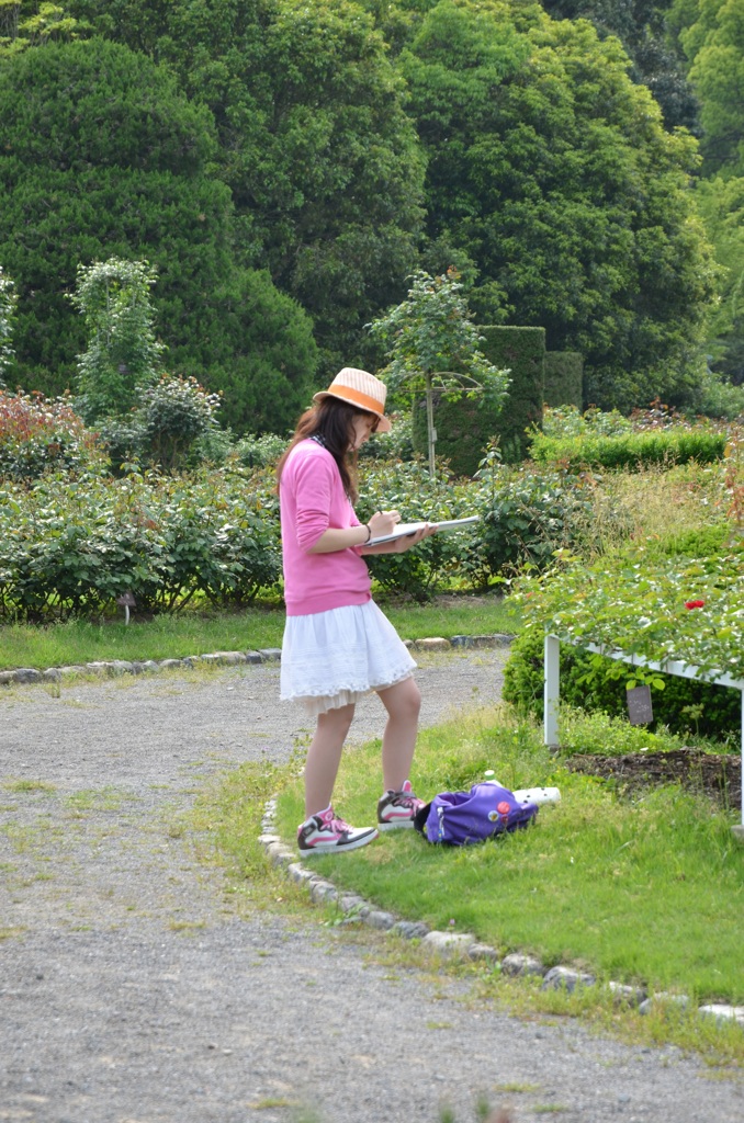 写生をするひと（２）
