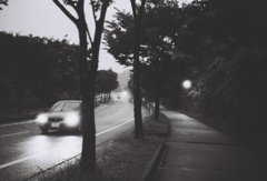 夕方／雨／帰り道
