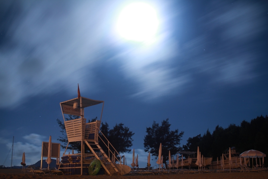 night　beach