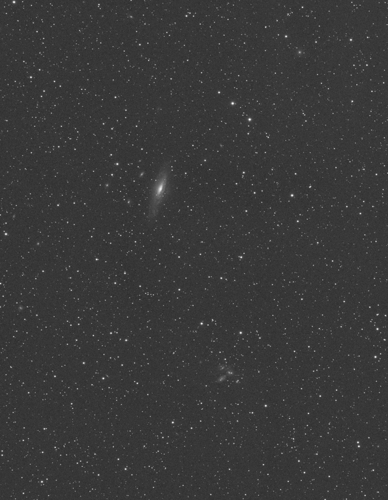 NGC7331/ステファンの5つ子モノクロ