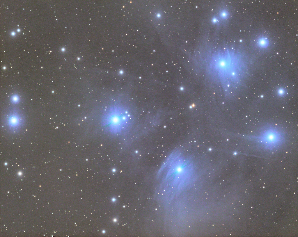 満月の日のプレアデス