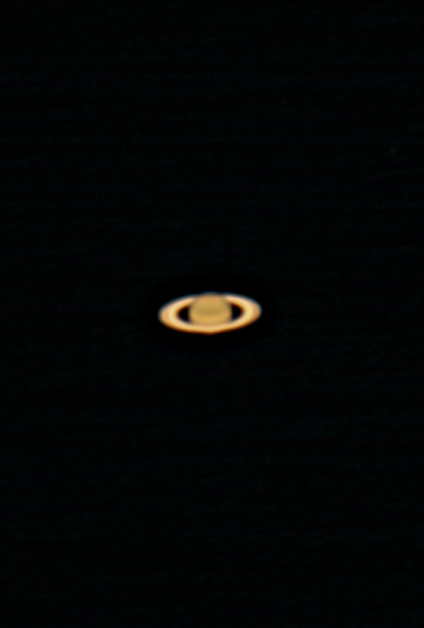 月夜の土星