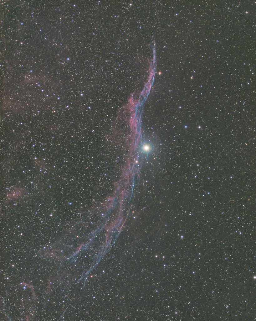 ベランダからの網状星雲（西側）