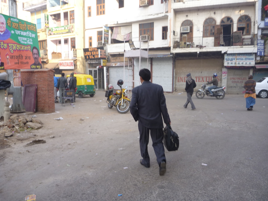 Wow !! Businessman in the street !!