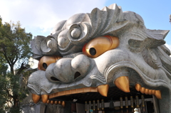 獅子頭の舞台