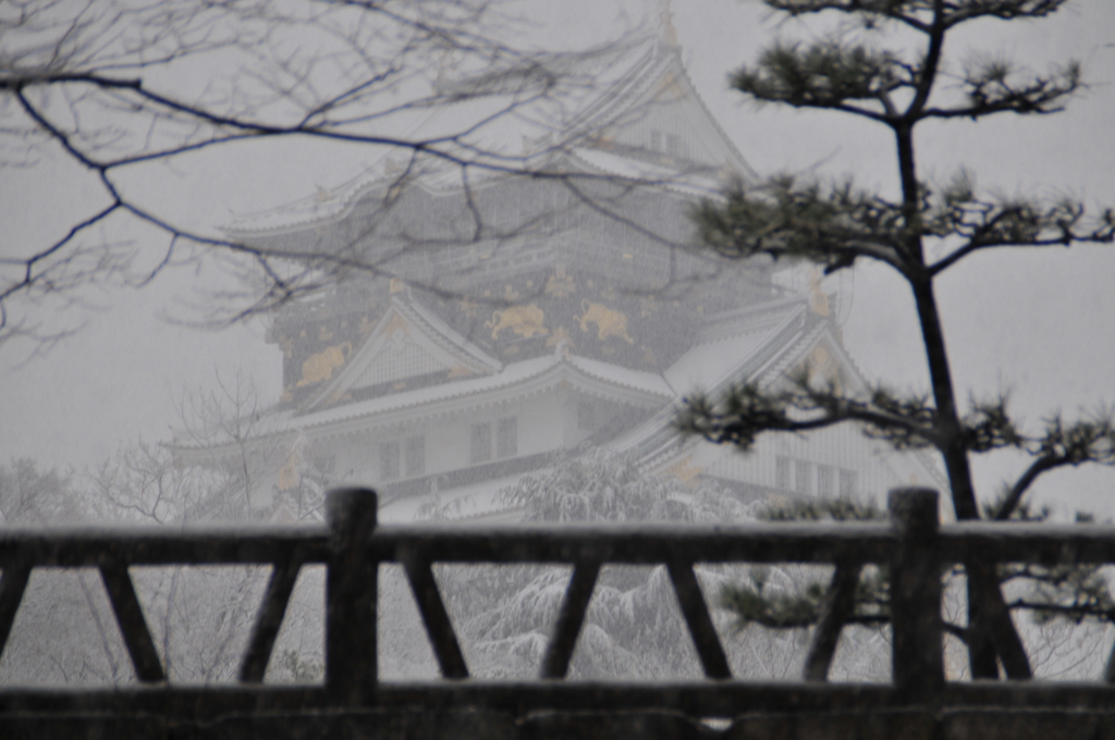 雪の天守閣
