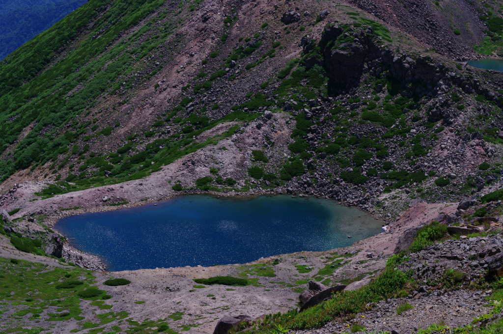 山上の鏡