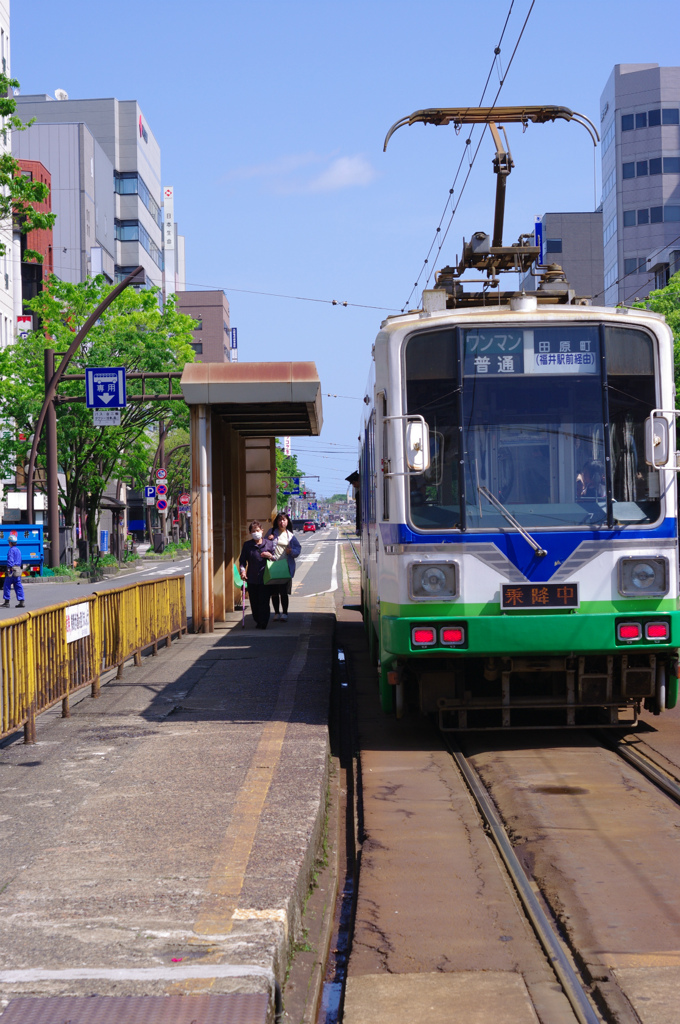 路面電車の駅