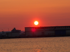 釧路港　夕日　2012/06/25