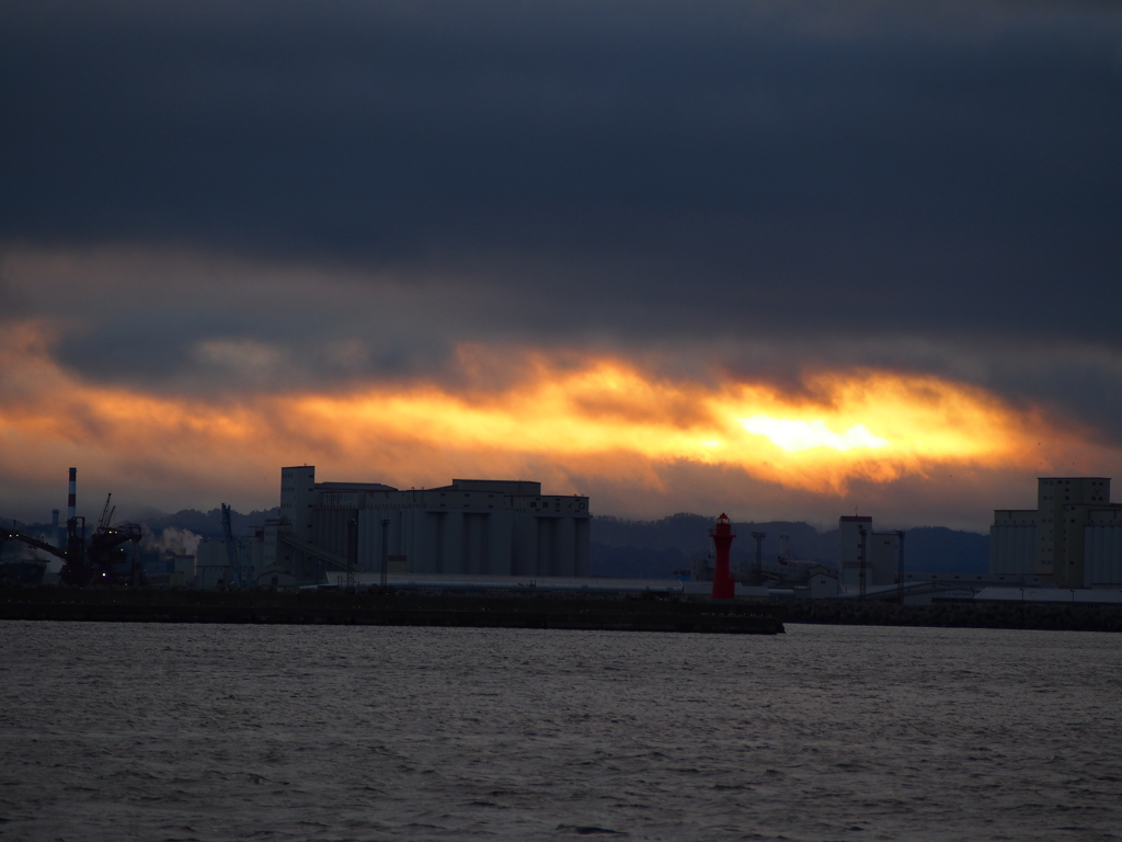 釧路港　夕焼け　2012/06/21