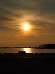 釧路港　夕日　2012-07-27