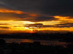 釧路　夕焼け　20120719