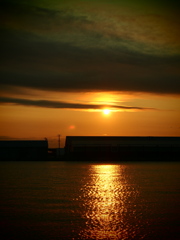釧路港　夕焼け　2012-07-20